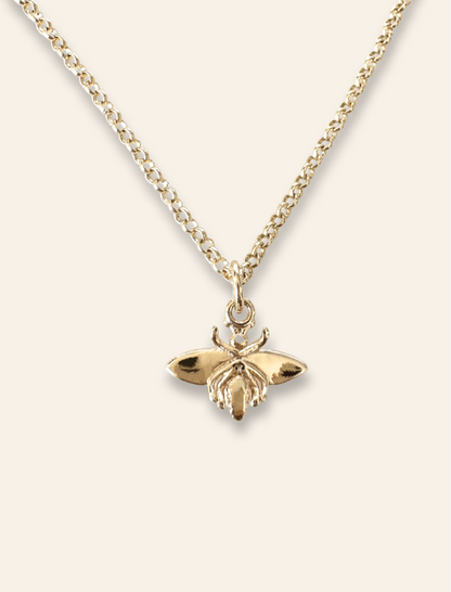 popular jewellery for summer featuring bee necklace gold. Bycharlotte jewelry