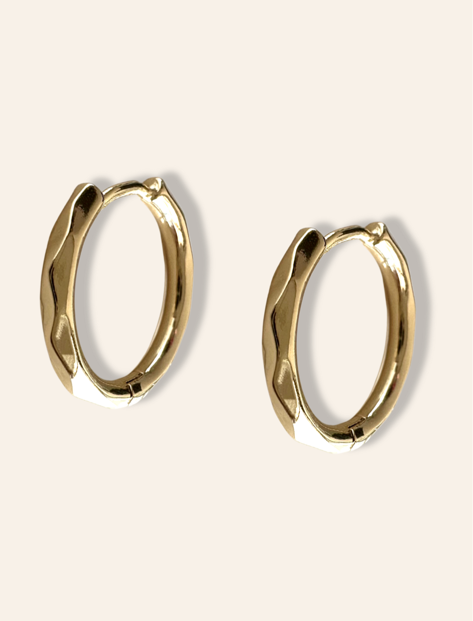 detailed large gold hoops, perfect for everyday earring stack