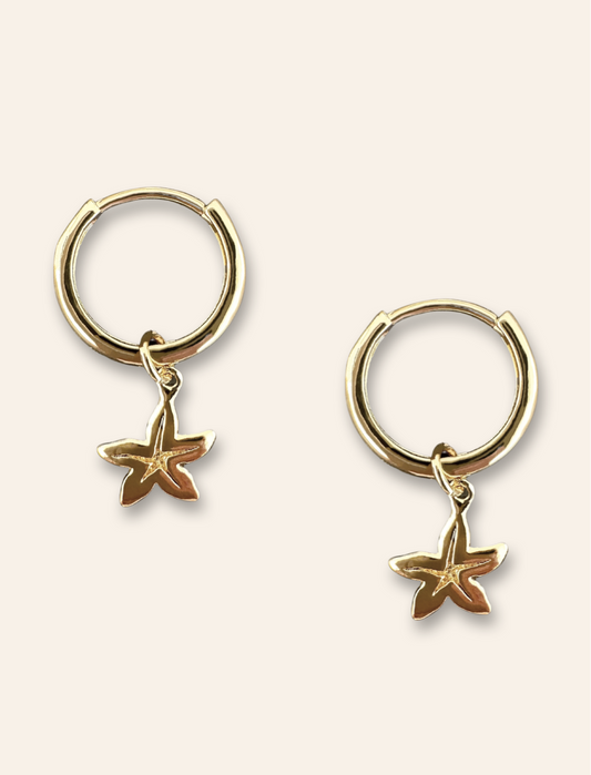 starfish earrings gold. Popular dangle earrings in gold